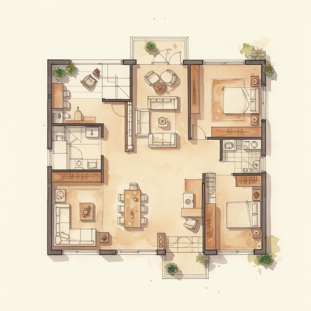 Grundriss-Studie