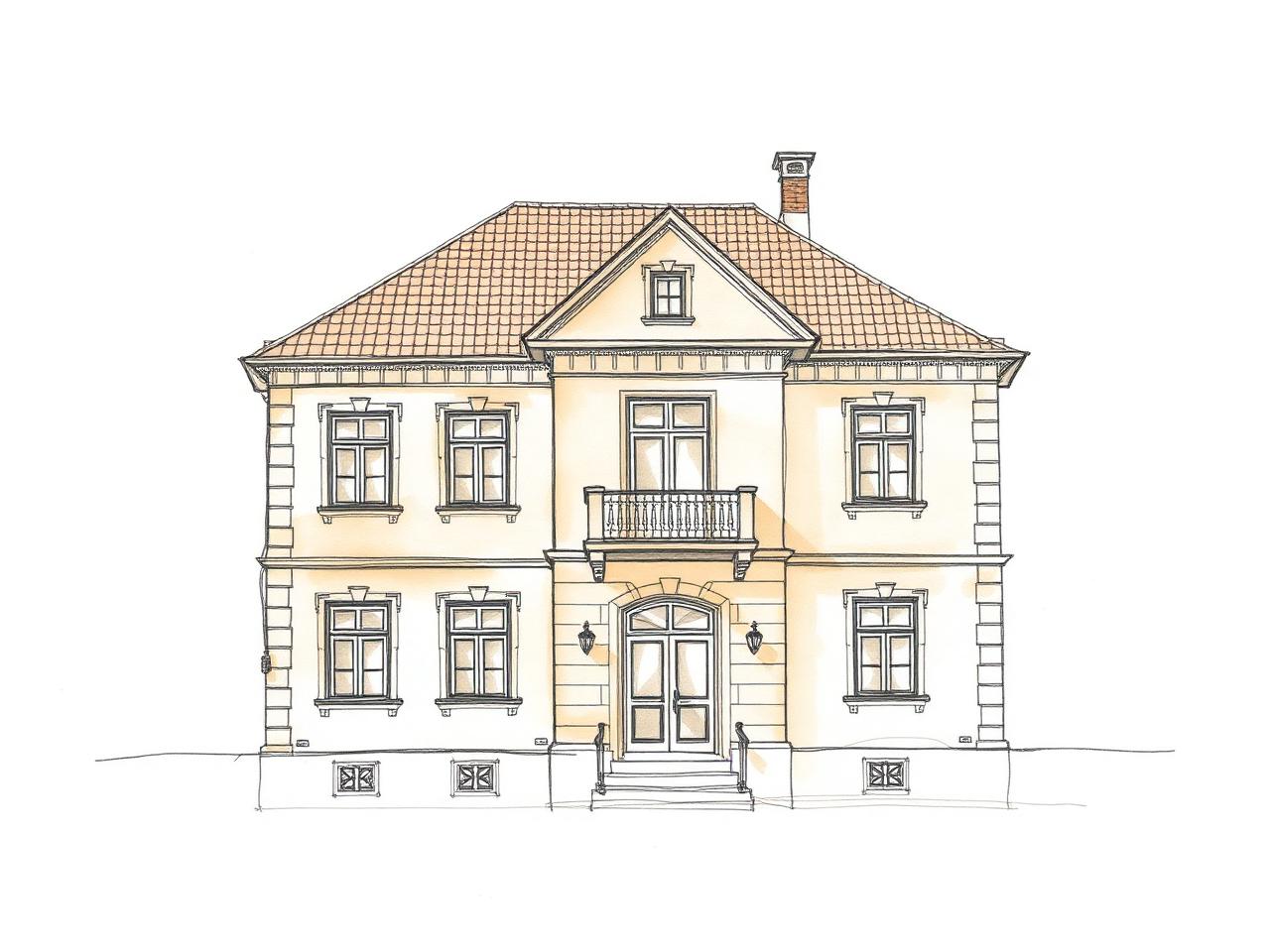Skizze Fassade