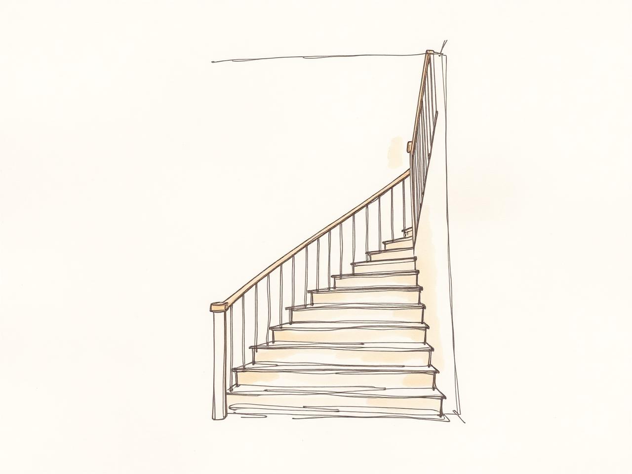 Skizze Treppe